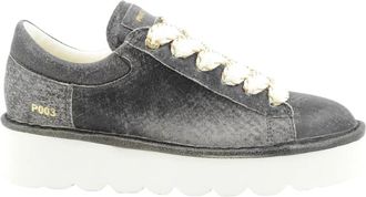 Panchic P003W019 Sneaker - Dames - Sneakers - Zwart - 38 EU - Leer - Schoenen