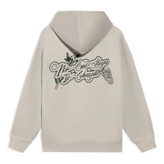 Li-Ning BadFive Sports Basketball Series Printing Hoodie Beige Black AWDRH61-4
