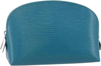 Louis Vuitton Pre-owned Clutches, female, Blue, Size: ONE SIZE Pre-owned Vintage Epi Cosmetic Pouch