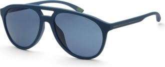 A|X Armani Exchange Mens 59 mm Blue Sunglasses