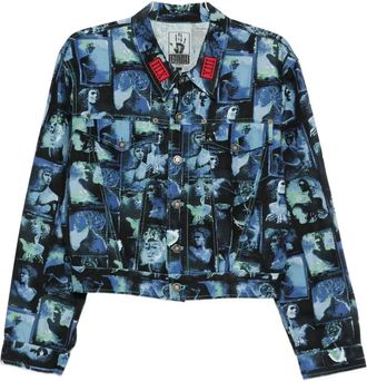 Jean Paul Gaultier Giacca con stampa anni 90 - Blu