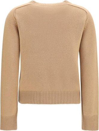 Burberry Womens Beige Cashmere Sweater Clothing
