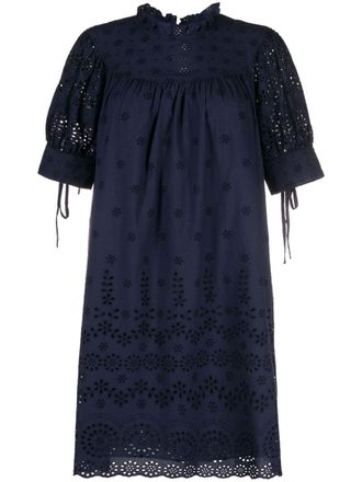 Polo Ralph Lauren Abito corto con ricamo - Blu