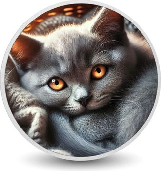 OEM Ember Eyes: La Llama Felina Moneda De 1 Oz