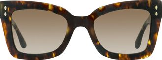 Isabel Marant Tapered Butterfly Sunglasses - Havana