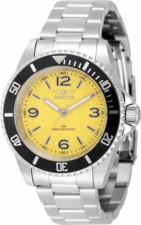 Invicta Specialty Rowan Quartz Yellow Dial Mens Watch 49345