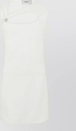 Coperni sleeveless mini dress asymmetric neckline