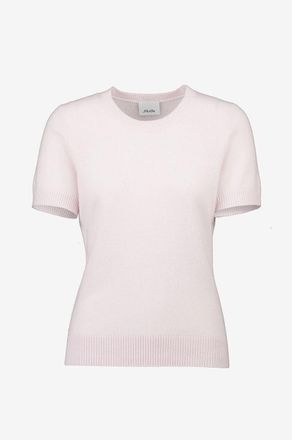 Allude Kurz&auml;rmeliger feiner Kaschmirpullover