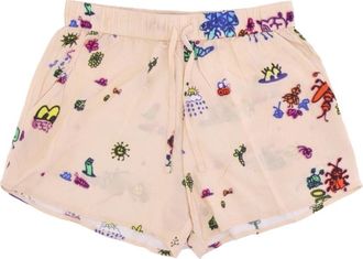 Obey All Over Print Dames Shorts - Dames - Bermuda - Beige - M - Korte Broeken