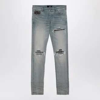 Amiri Leopard Jeans Mx1 Antique Indigo
