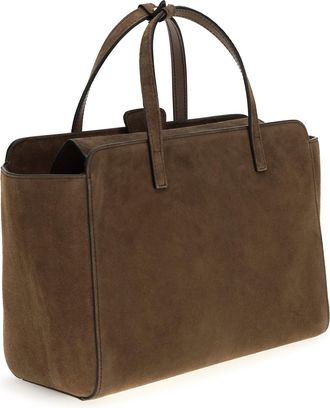 Hidesins Womens Shoulder Bag Flap M Chocolate Suede