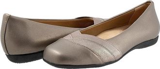 Trotters Stella Womens Flat Shoes Pewter : 10.5 N (AA)