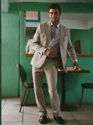 Le 31 Mens Pure wool suit Wool weave by Paulo de Oliveira London fit - Semi-slim