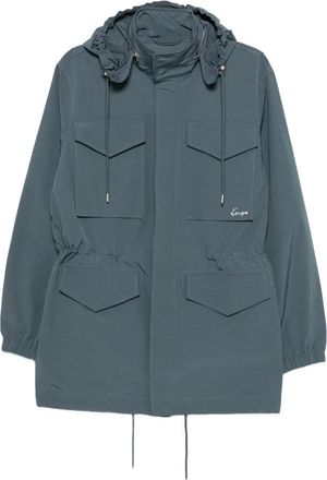Kenzo Parka Jas met Capuchon en Tunnelkoord - Dames - Zomerjassen - Grijs - M - Jassen