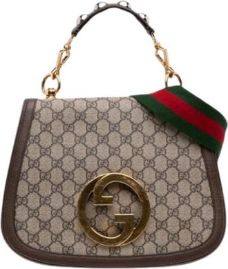 Gucci Pre-owned Blondie Schoudertas - Dames - Vintage Schoudertas - Bruin - ONE Size - Leer - Vintage