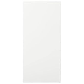 Berkfield Home Sliding Door Cabinet White 90x40x90 cm Steel | Size: 90 x 40 x 90 cm