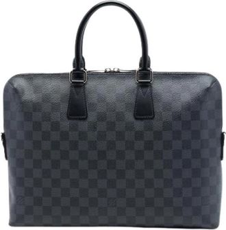 Louis Vuitton Pre-owned Porte Documents Jour - Heren - Vintage Tassen - Zwart - ONE Size - Leer - Vintage