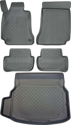 OEM Juego De Alfombrillas Para Coche Y Maletero Para Mercedes Clase C W204 Sed&aacute;n (04.2007-02.2014)