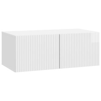vidaXL Mueble Para Tv De Pared Brillante 78,5 X 41 X 30 Cm Vidaxl