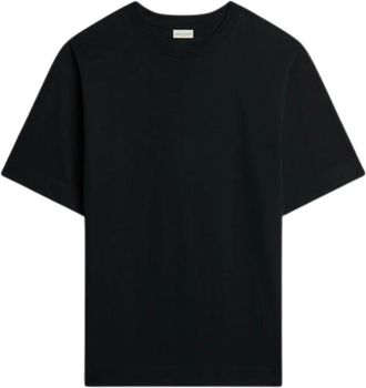 Dries Van Noten Zwart katoenen T-shirt met ronde hals - Heren - T-shirts - Zwart - S - Katoen - Tops