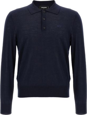 Dsquared2 Dames, Tops, Blauw, Maat: S Wol