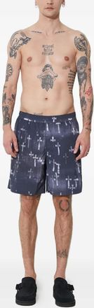 Aries Costume da bagno con stampa - Blu