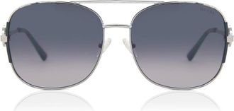 Guess GF6127 10C Mens Sunglasses Silver Size 60