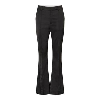 Gestuz Titta Satin Pant - Trousers - Mujer - Negro - XS