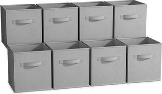 Sorbus 11in 8 Pack Foldable Storage Bins