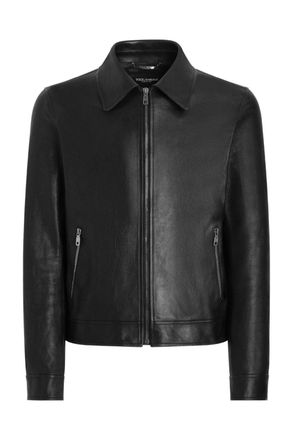 Dolce & Gabbana LEATHER JACKET Size: 50, colour: BLACK