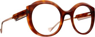Caroline Abram Paola Optisch Montuur - Dames - Accessoires - Bruin - Maat: 50 MM