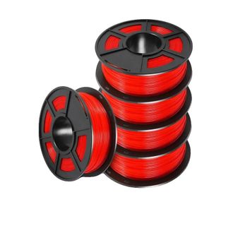 OEM Filamento Para Impresora 3d, Alta Resistencia, Bobinado Limpio, Petg Rojo