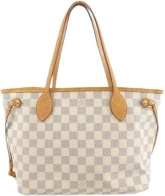 Louis Vuitton Pre-owned Neverfull Damier Azur Tote Bag - Dames - Vintage Shopper - Beige - ONE Size - Vintage