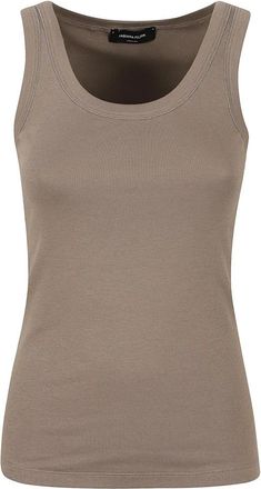 Fabiana Filippi Mouwloze Top - Dames - Tops zonder mouwen - Beige - S - Tops