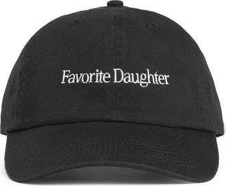 Favorite Daughter Classic Logo Cotton Twill Baseball Cap in Black at Nordstrom