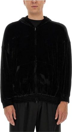 Balenciaga Heren, Sweatshirts & Hoodies, Zwart, Maat: S Katoen