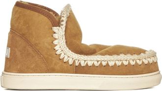 Mou Schoenen, Dames, Bruin, 39 EU, Bruine Gehaakte Sneakerlaarzen