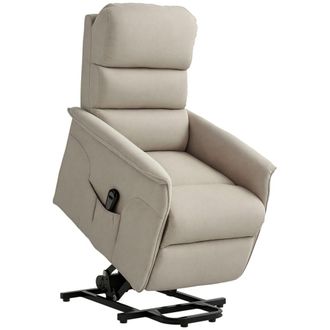 HOMCOM Sill&oacute;n levanta personas 64x90x96 cm beige