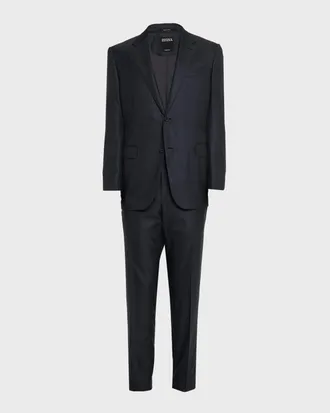 Ermenegildo Zegna Men & apos;s Wool Woven Plaid Two-Piece Suit