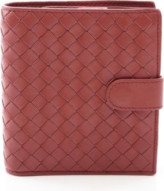Bottega Veneta Bordeaux Intrecciato Wallet (Bi-Fold) (Pre-Owned)