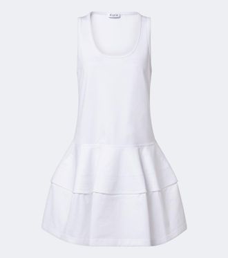 Alaia Ala&iuml;a Cotton jersey minidress