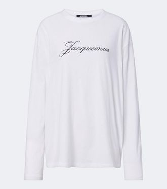 Jacquemus Logo cotton and hemp jersey T-shirt