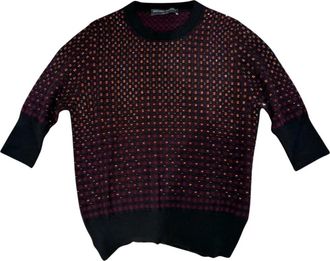 Ermanno Scervino Trui met korte mouwen - Dames - Ronde hals truien - Zwart - M - Truien & Vesten