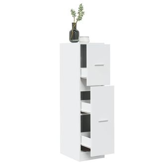 Berkfield Home Apothecary Cabinet White 30x41x118 cm Engineered Wood | Size: 30 x 41 x 118 cm