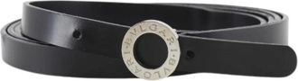 Bulgari Pre-owned Calf Belt - female - Bvlgari Vintage - Vintage Belts - Black - ONE SIZE - Pre-owned