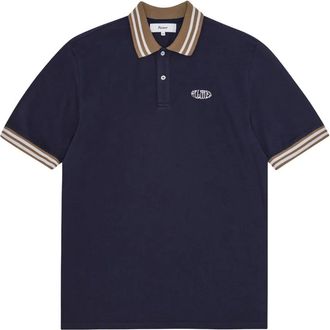 Palmes Ovalen piqué poloshirt - Blauw