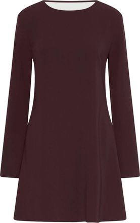 Marella Burgundy Avocado A-Line Mini Dress