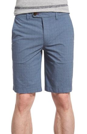 Ted Baker Erupten Print Stretch Cotton Shorts in Blue at Nordstrom, Size 34