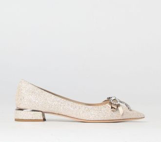 Jimmy Choo London Ballerina Auria in glitter con fiocco gioiello