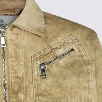 Vivienne Westwood Cotton Vintage-Wash Jacket - Beige